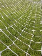 soccer net on the soccer field