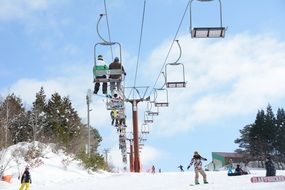 snowboarding elevator