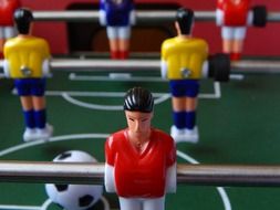 photo of desk football game