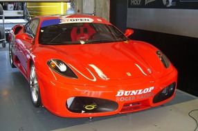 ferrari f430, red sports car