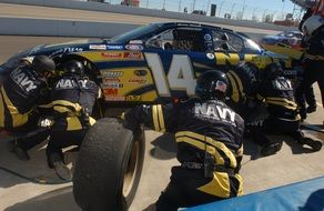 pit crew at nascar race