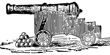 cannon weapons drawing