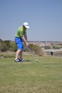 golf on a sunny day