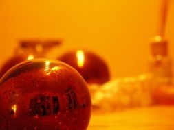 glowing christmas balls