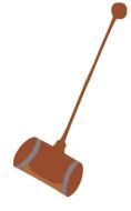 Wooden croquet as a clipart