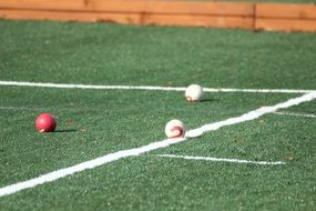 gateballs on the field