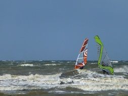 surfer in North sea