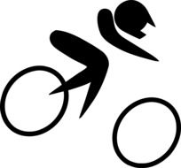 icon of the cycling sports