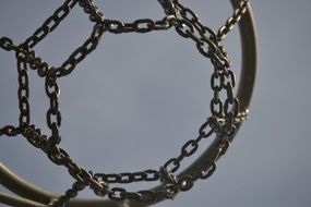 metal basketball hoop
