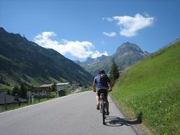 cycling the transalp route alone