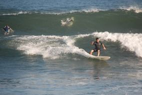 surfer on the big waves