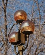 street lamp with three balls