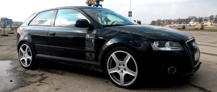 black Audi A3 8p