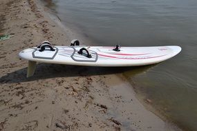 Surfboard near the water