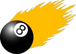 ball 8 fire drawing