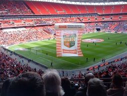 soccer game on wembley stadium