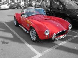 red cobra sports car