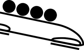 Bobsleigh logo drawing