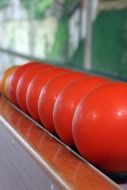 red bowling balls