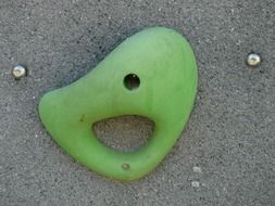 climbing grip green
