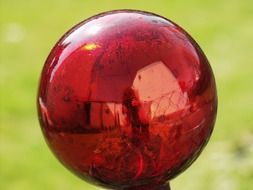 shiny red ball