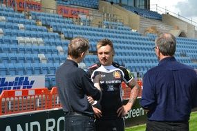 rugby player Jack Nowell at stadium