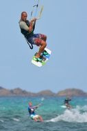 kite-surfing jump
