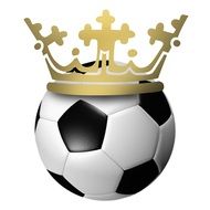 crown on the football ball