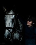 the horse and woman
