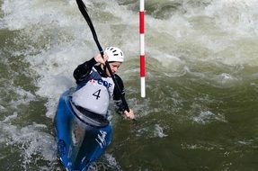 kayak rowing
