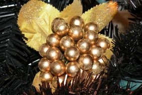 Gold christmas decorations