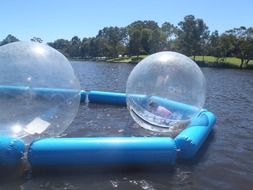 aquatic facilities with inflatable balls