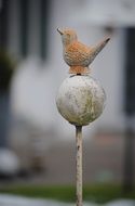 decorative bird in the garden