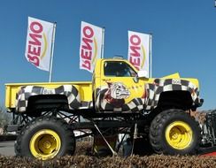 yellow monster truck