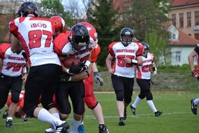 clash in american football with the ball