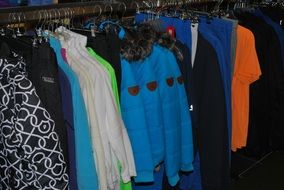 warm jackets in the store