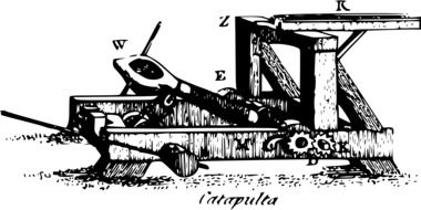 catapult fire ball drawing