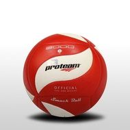 red and white volleyball ball
