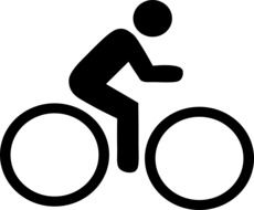 cycling, sports pictogram