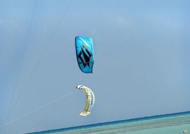 kitesurfing in the sky