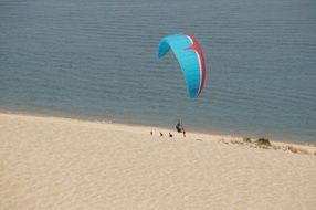 paragliding at the top