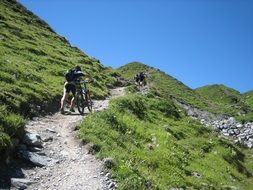 bike the transalp in the mountains