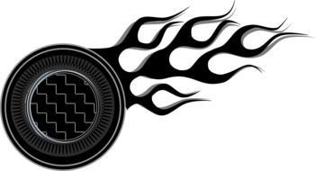 Fire button clipart