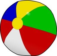 drawn beach ball