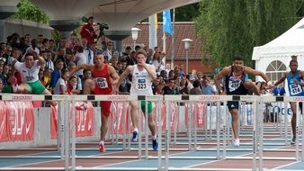 men hurdles athletics