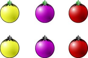 colorful balls for christmas