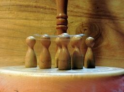 ninepins wood game