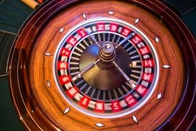 roulette ball in casino