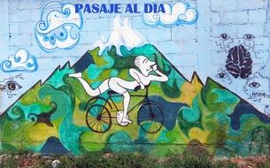 wall graffiti on Pasaje al DÃ­a