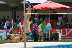 athleth high jump at junior gala mannheim